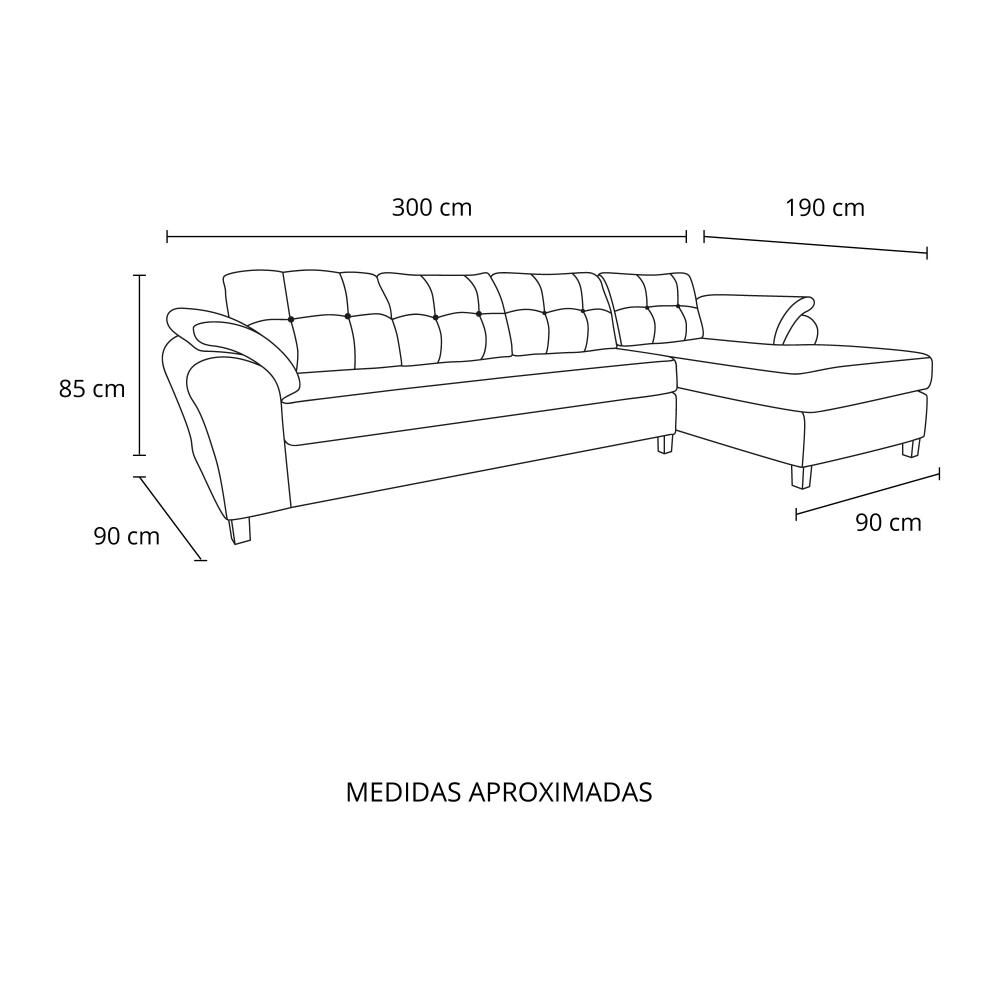 Sof&aacute; Seccional Derecho Living Factory Boston / 5 Cuerpos image number 7.0