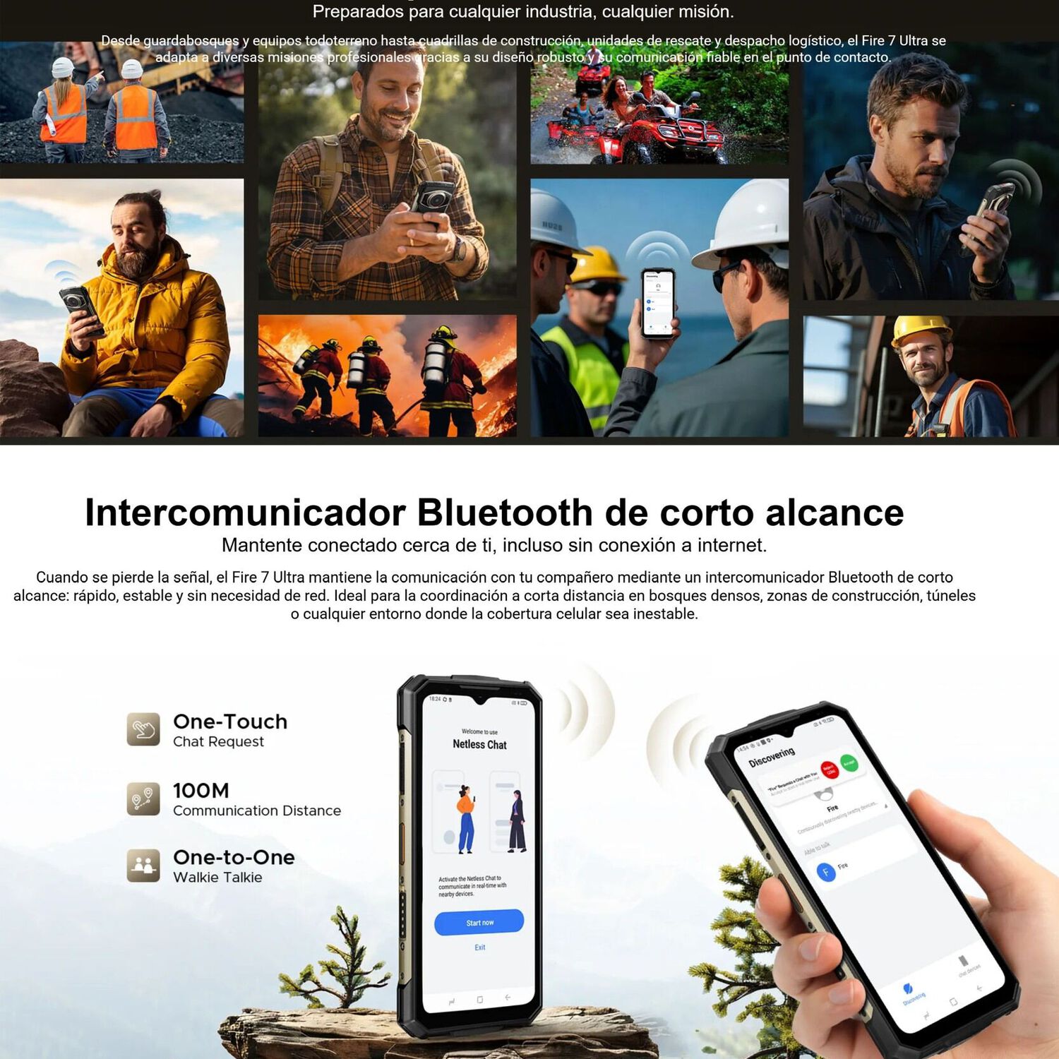 Doogee Fire 7 Ultra 5g Intercomunicador Poc Altavoz 125db image number 3.0