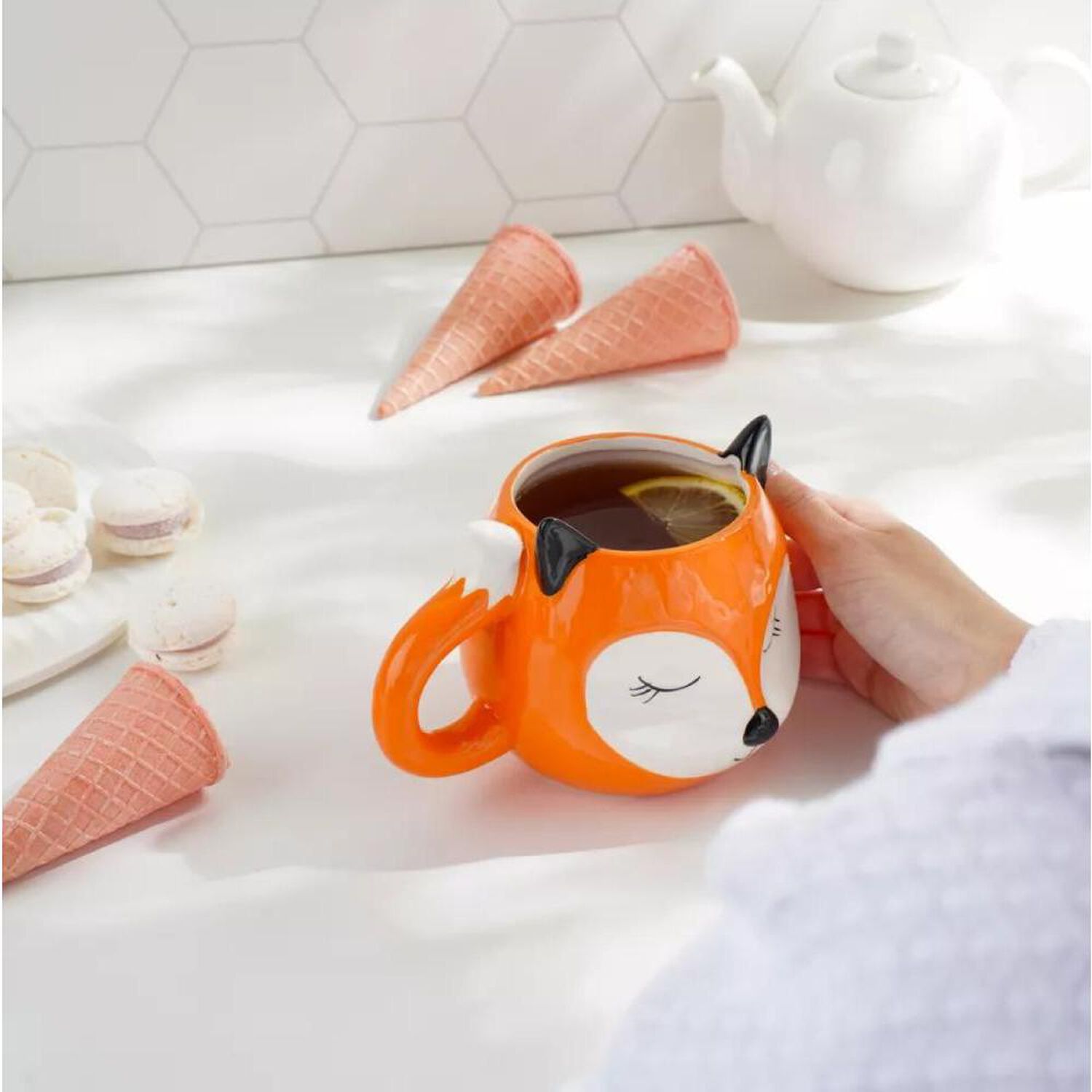 Taz&oacute;n Zorrito Fox Mug Ojos Cerrado image number 2.0