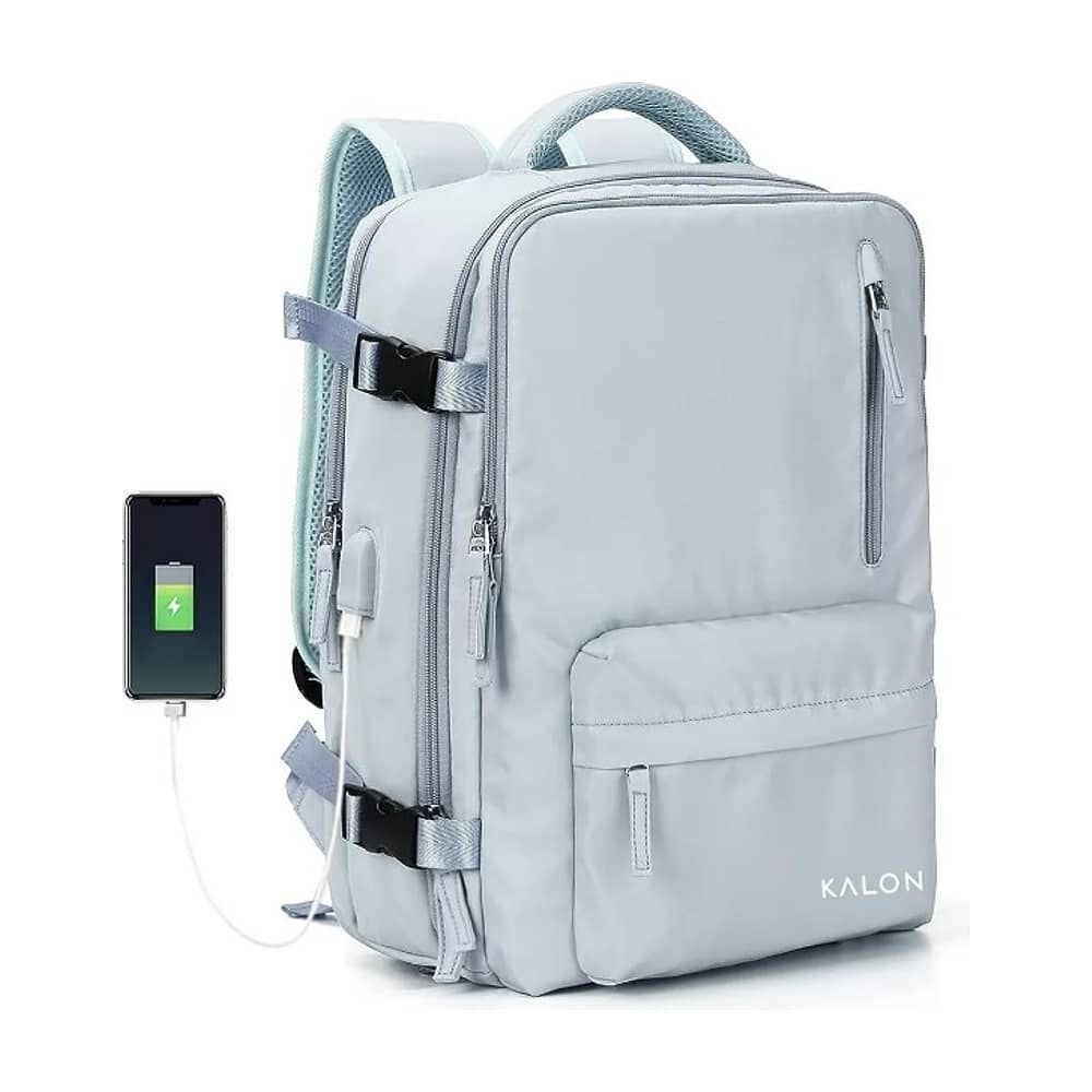 Mochila De Senderismo Impermeable De Viaje Grande Con Interf Azul image number 0.0