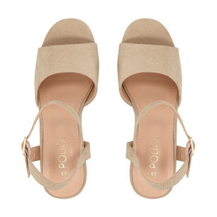 Sandalia Mujer Beige Sally Police
