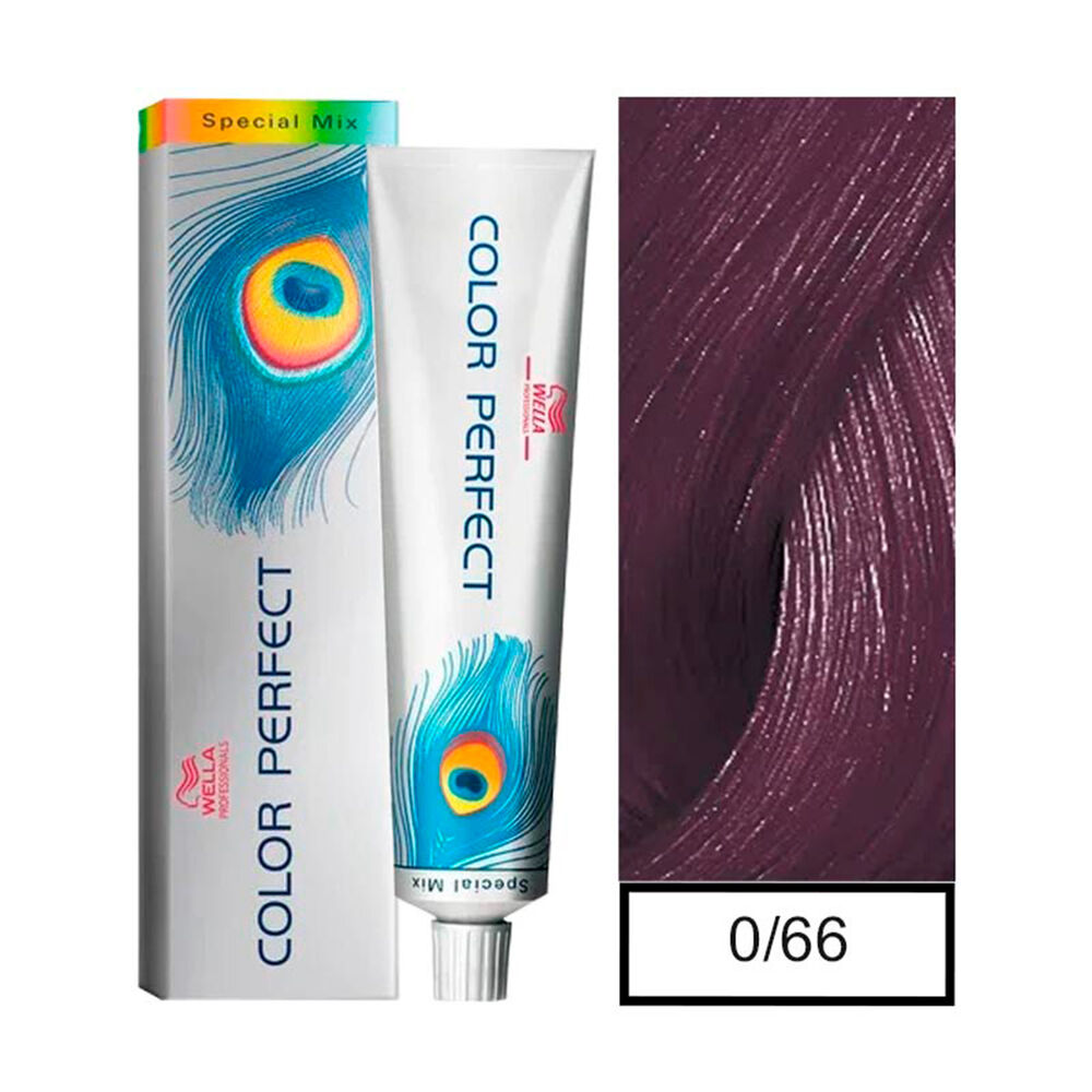 Wella - Tintura Permanente Color Perfect Special Mix 0/66 Violeta 60gr + Oxidante 20vol 60ml image number 0.0
