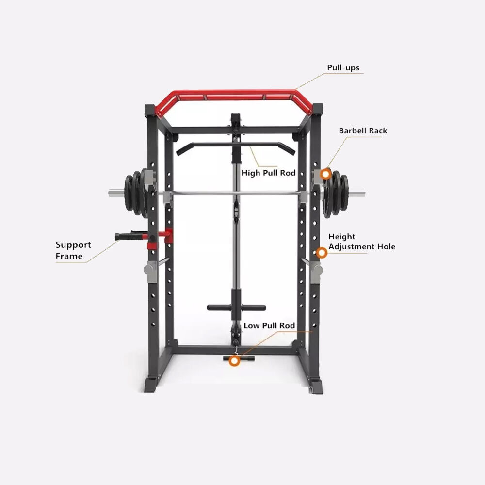 Jaula Multifuncional Power Rack R300 Gym Con Polea image number 4.0
