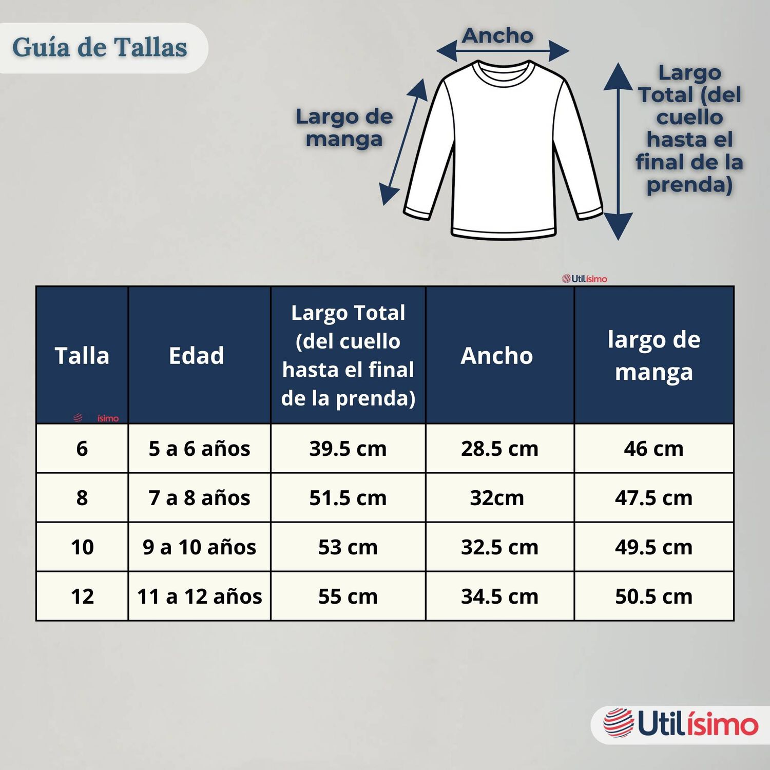 Camiseta Algod&oacute;n Manga Larga Polera Primera Capa Blanco Ni&ntilde;a image number 3.0