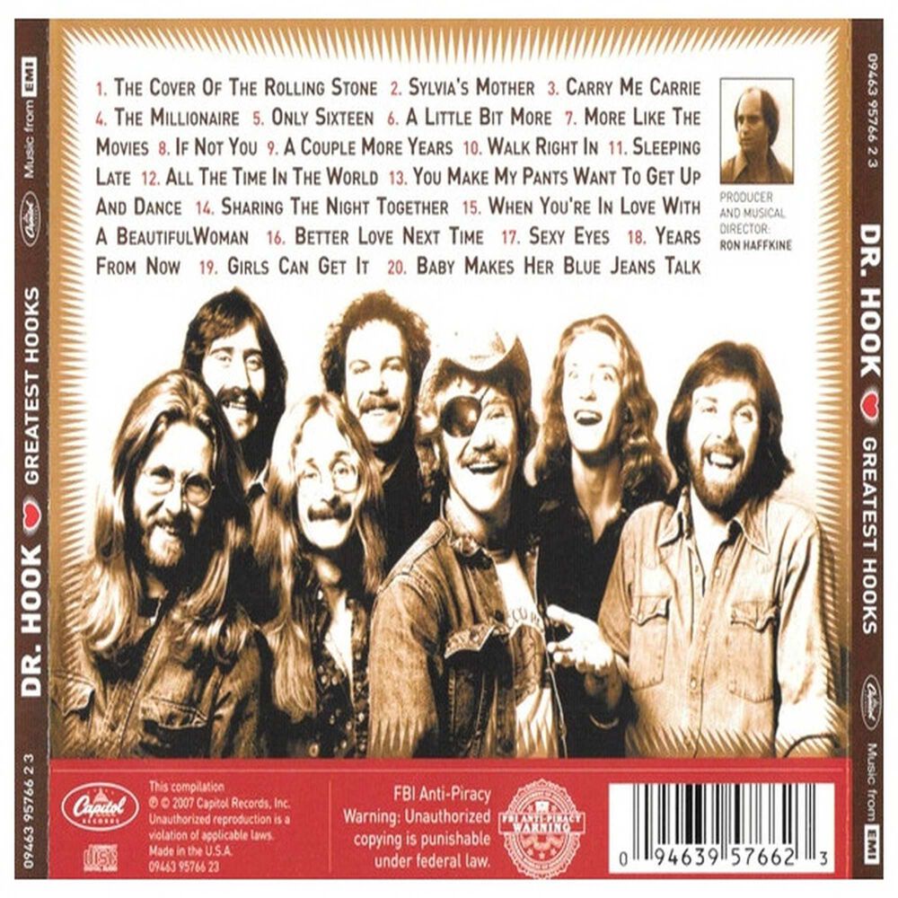 Dr. Hook - Greatest Hooks | Cd image number 1.0