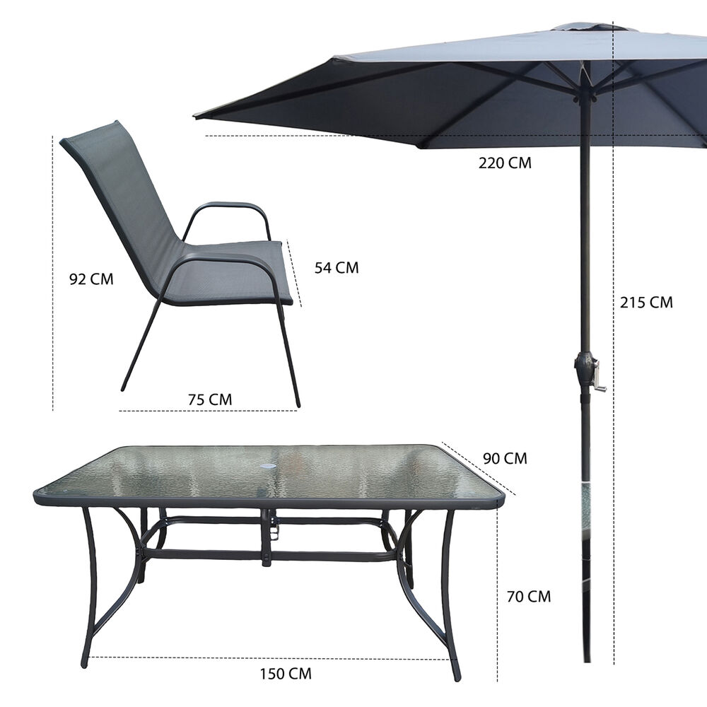 Juego De Comedor Terraza 8 Piezas Maceio image number 2.0