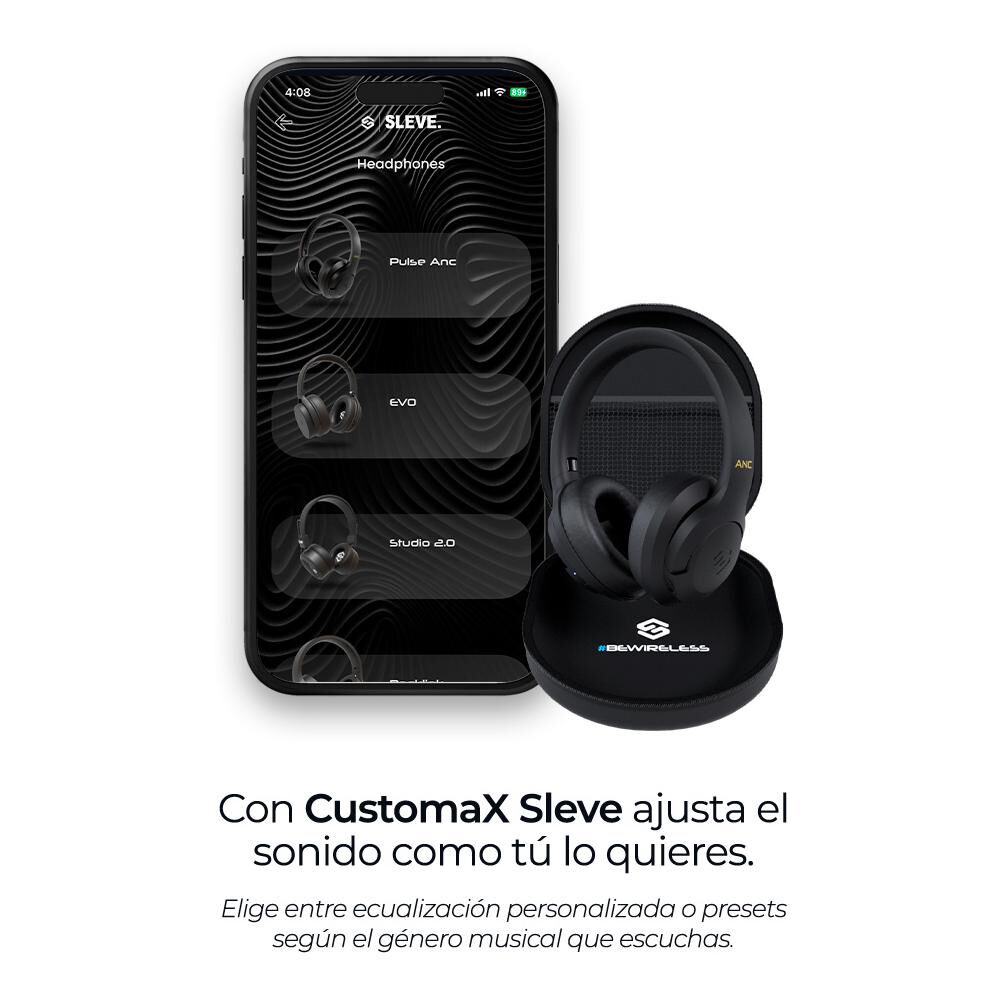 Audífonos Sleve Pulse ANC 2Gen Black image number 5.0