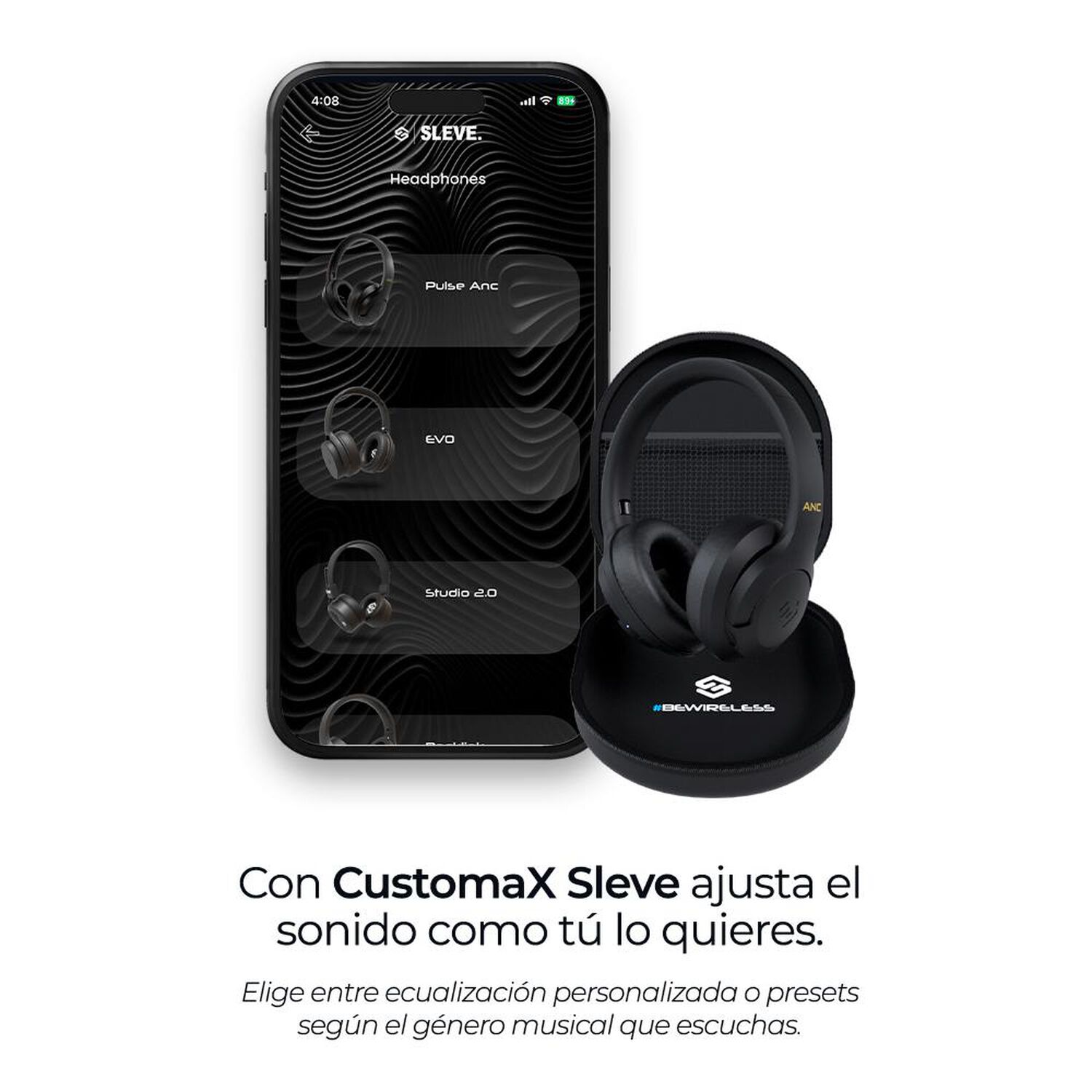 Aud&iacute;fonos Sleve Pulse ANC 2Gen Black image number 5.0