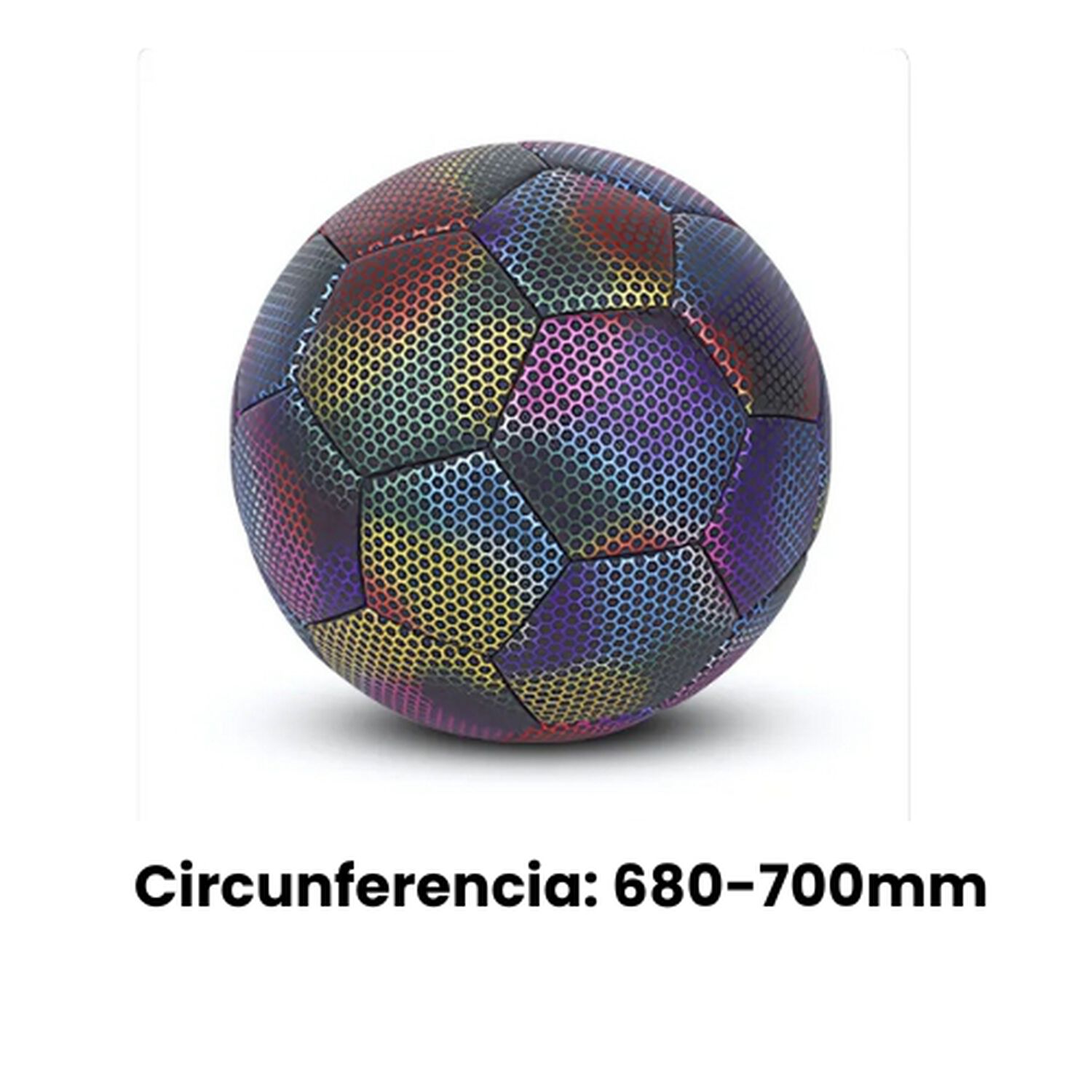 Pelota De Futbol Fluorescente Reflectante Luminoso image number 2.0