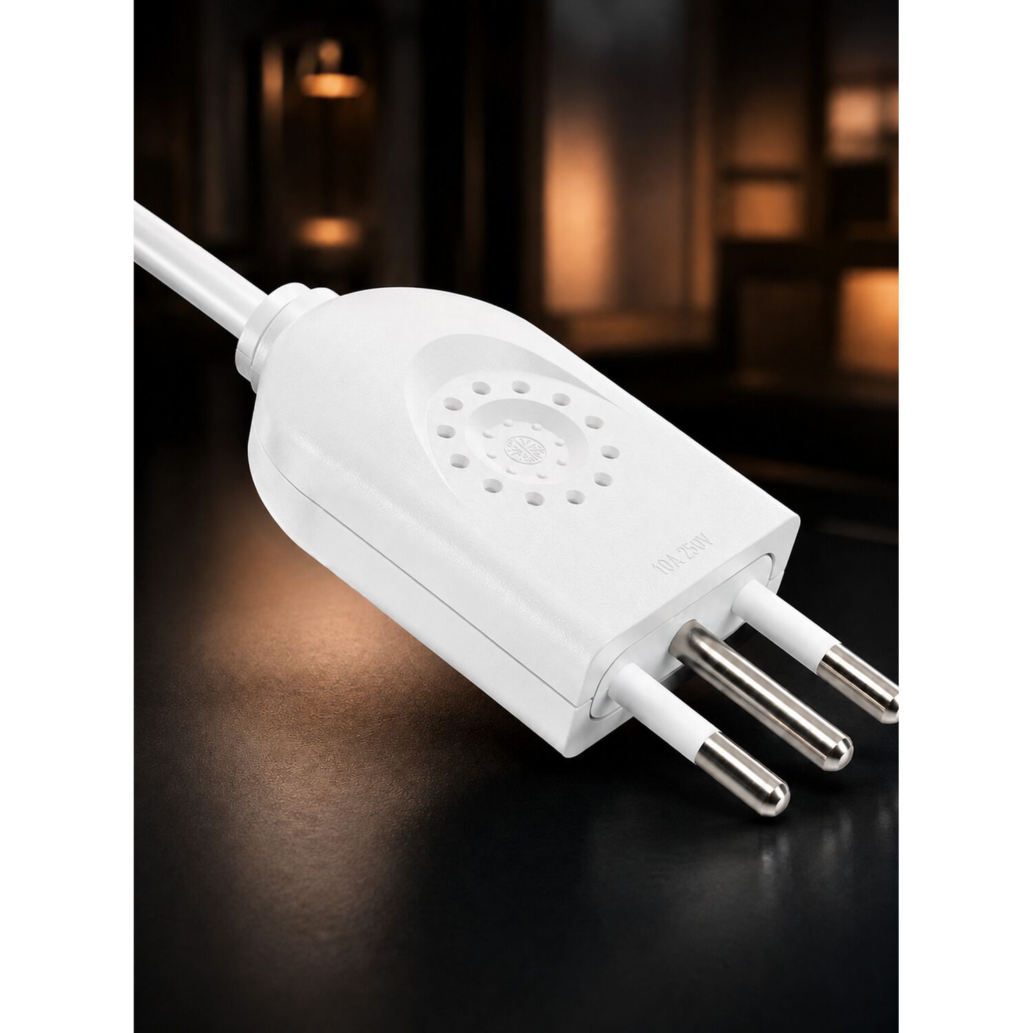 Pack 5 Enchufe Macho Volante 2p+t 10a 250v Certificado image number 2.0