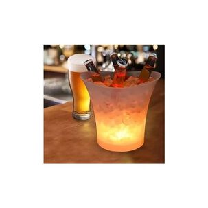 Hielera Con Luz Led Enfriador Botellas Cerveza Vinos Fiesta Color Rgb