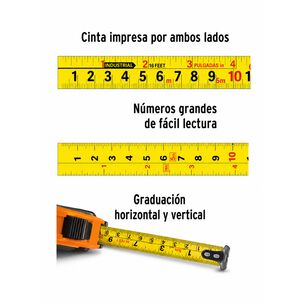 Huincha Cinta De Medir 3m Truper Profesional