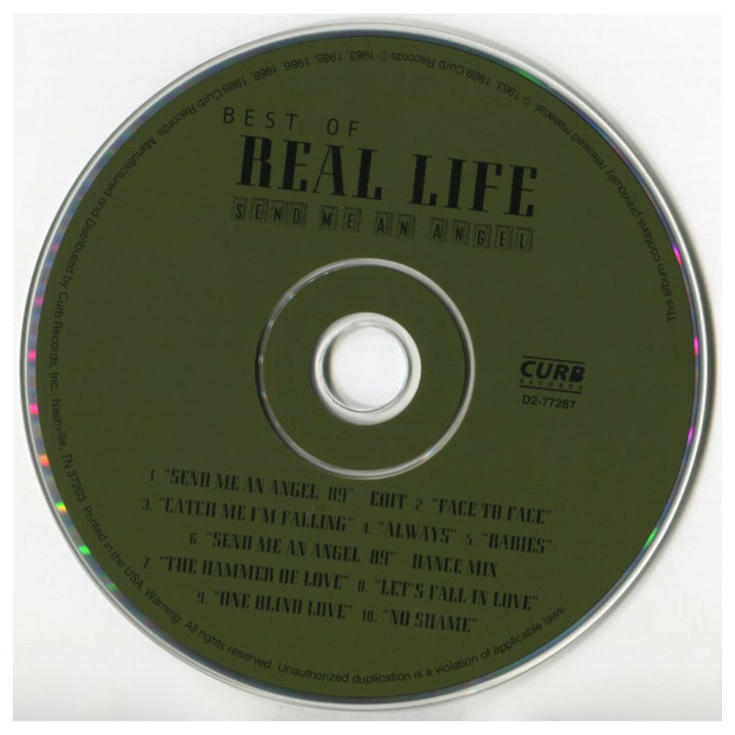 Real Life - Best Of Send Me An Angel | Cd image number 2.0