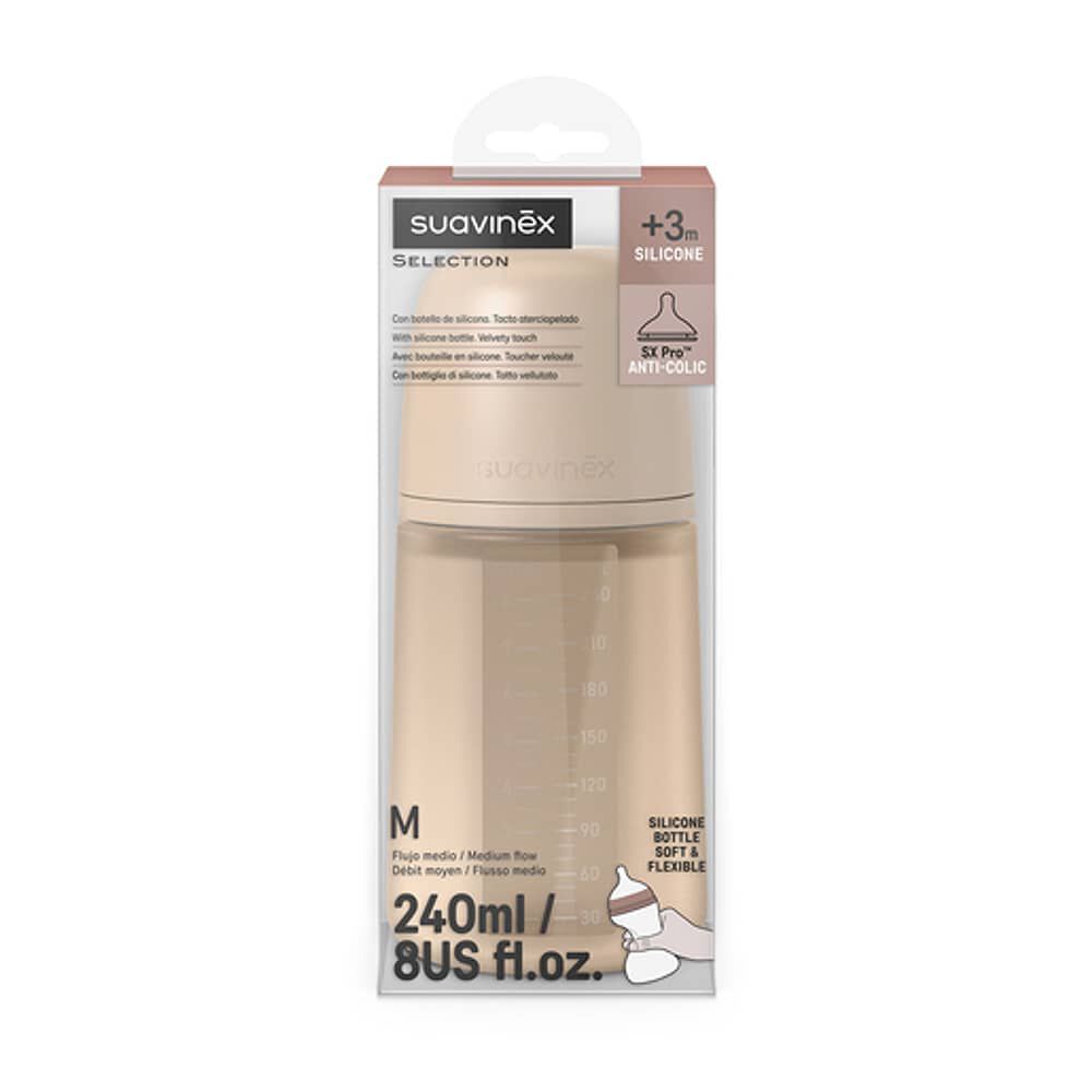 Mamadera 240ml Fisiol&oacute;gica Silicona Sx Pro Soft Fm Beige image number 2.0