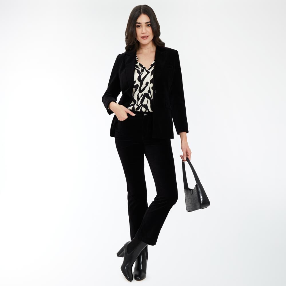 Blazer Velvet Regular Cuello Solapa Mujer Kimera image number 1.0