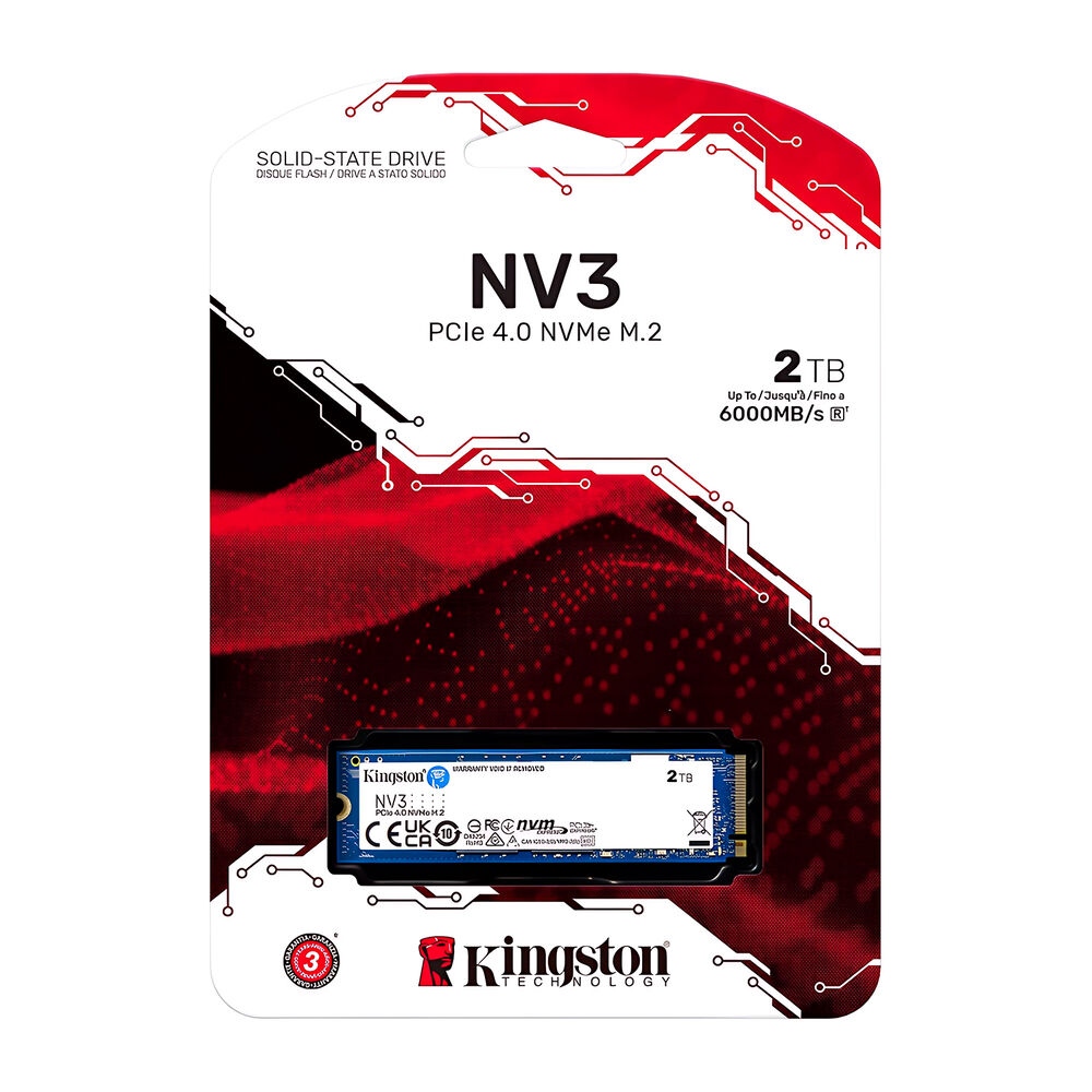 Disco Solido Ssd Interno Kingston Nv3 2tb M.2 Pcie 4.0 Nvme image number 0.0