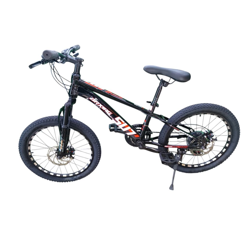 Bicicleta Aro 20 Brxing Su7 Negro Con Freno Disco Y 21 Velocidades image number 3.0