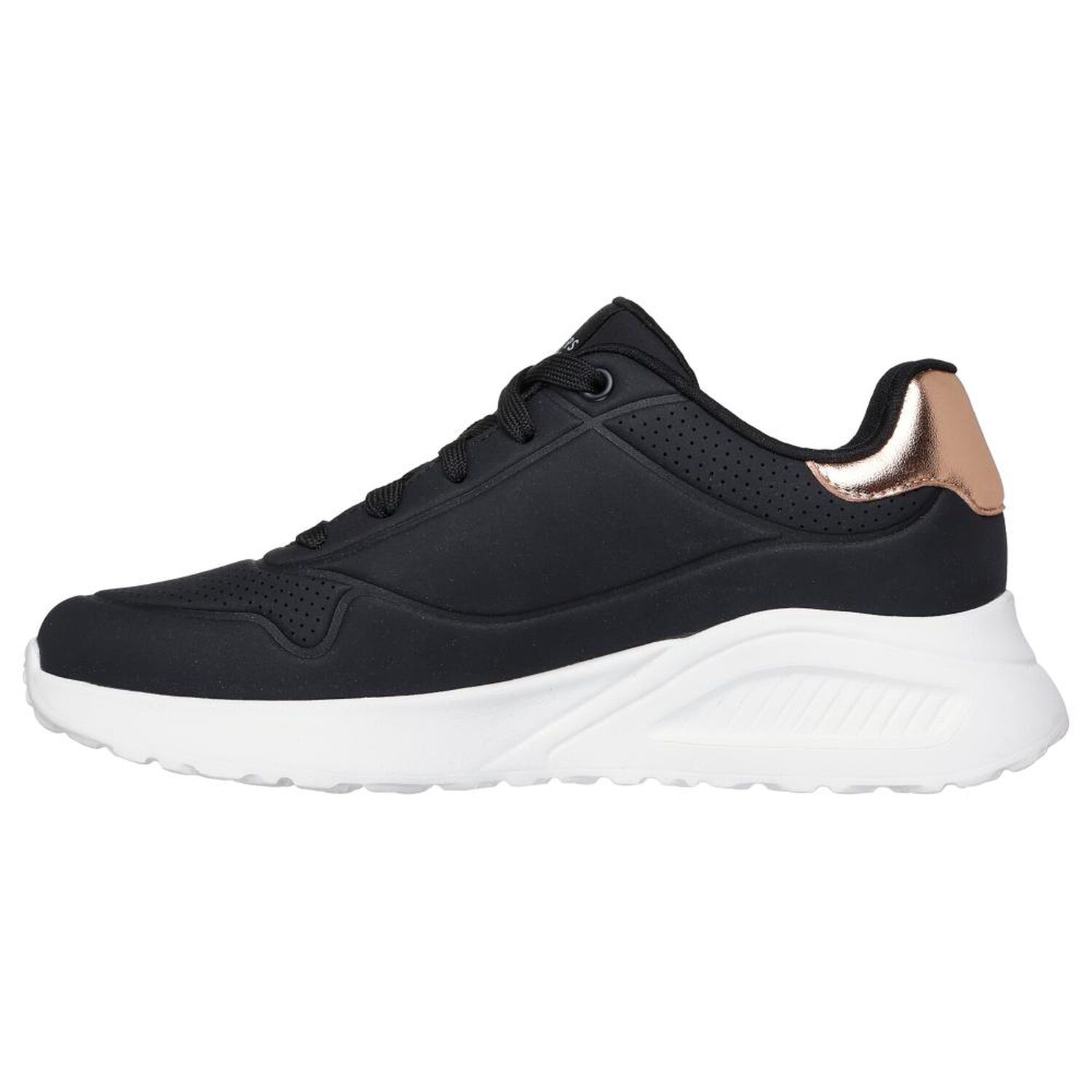 Zapatilla Urbana Mujer Skechers Uno Lite - Shimmer Along Blk image number 4.0