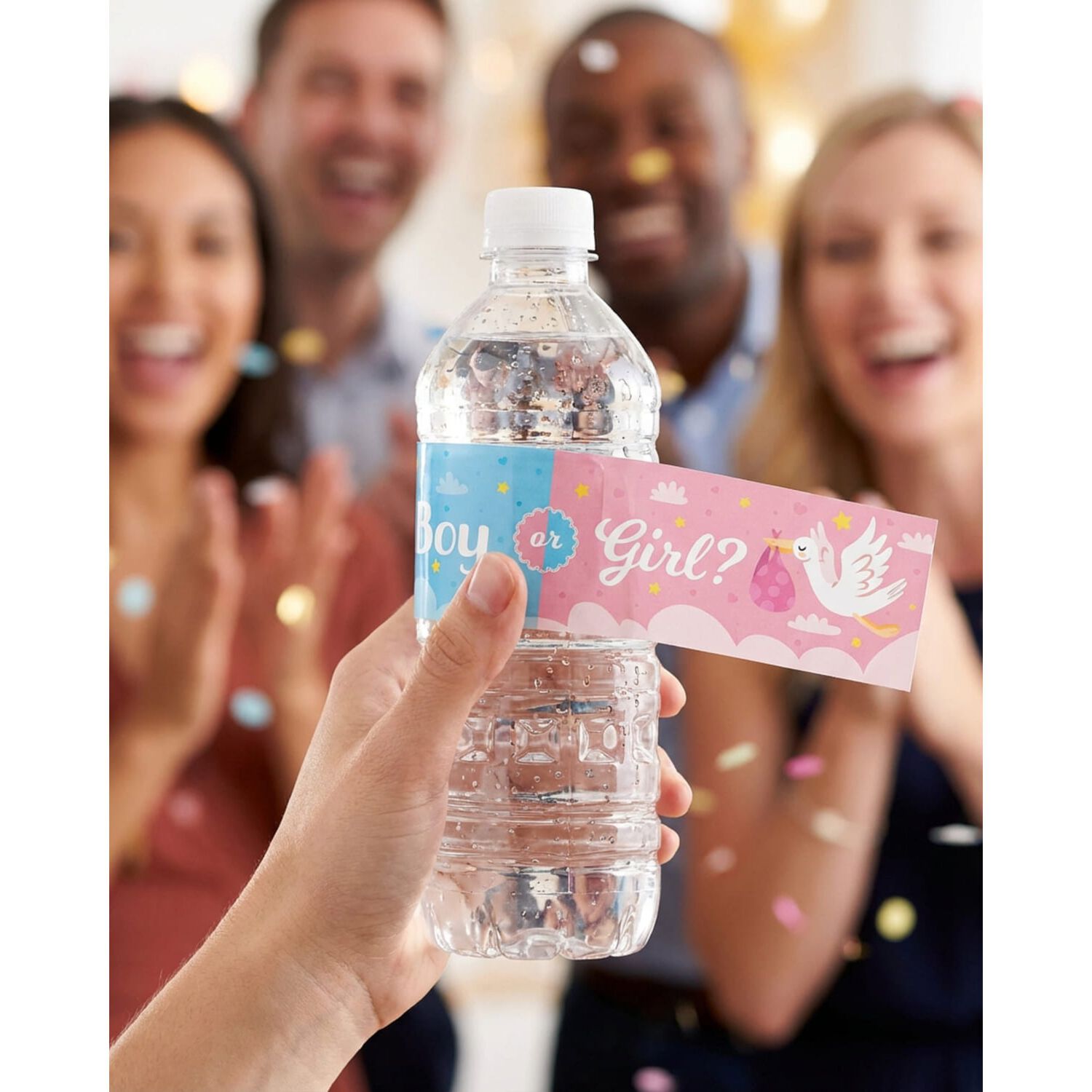 10 Etiquetas De Botella Agua Para Revelaci&oacute;n Baby Shower image number 3.0
