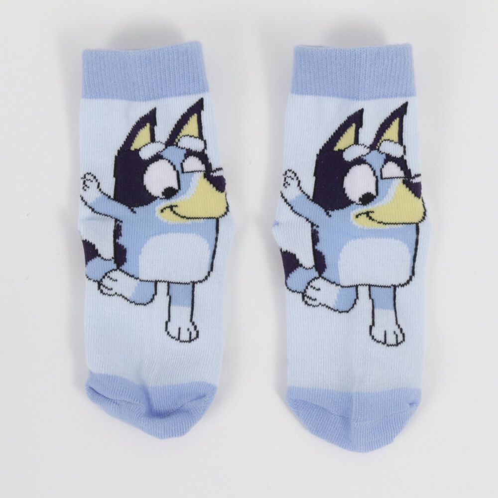 Tripack Calcetines Ni&ntilde;o Azul Listado Bluey image number 6.0