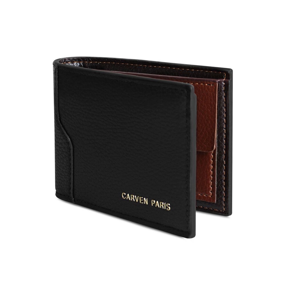 Billetera Hombre Dante Negra Con Monedero Carven Paris image number 2.0