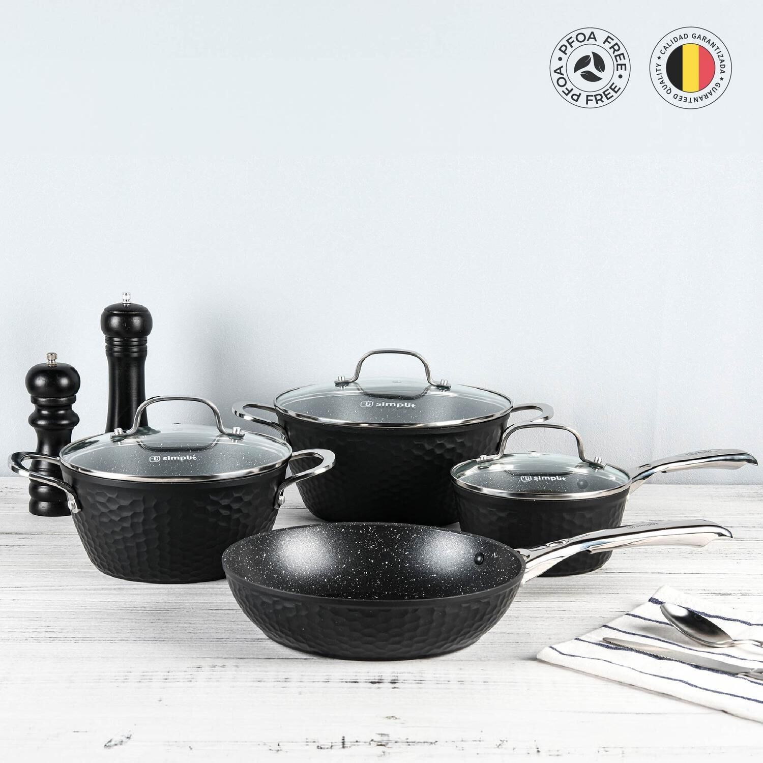 Bater&iacute;a De Cocina Antiadherente Black Copper 7 Pzs Simplit image number 7.0