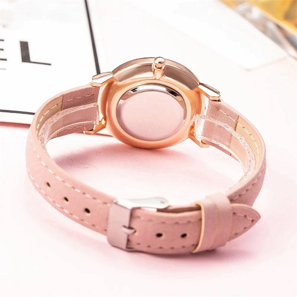 Reloj De Pulsera Dama Cuarzo Correa Cuero Analogo De Lujo image number 1.0