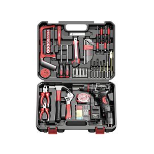 Kit Taladro Inalámbrico 2 Baterías 16,8v 118 Piezas B01