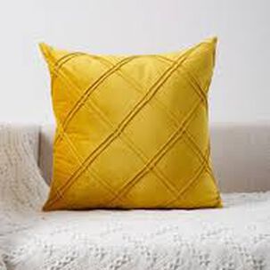 Set De 2 Cojines De Terciopelo Doble Pliegue