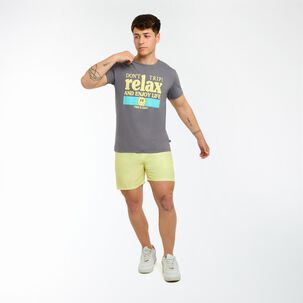 Polera Estampada Manga Corta Cuello Redondo Hombre Skuad