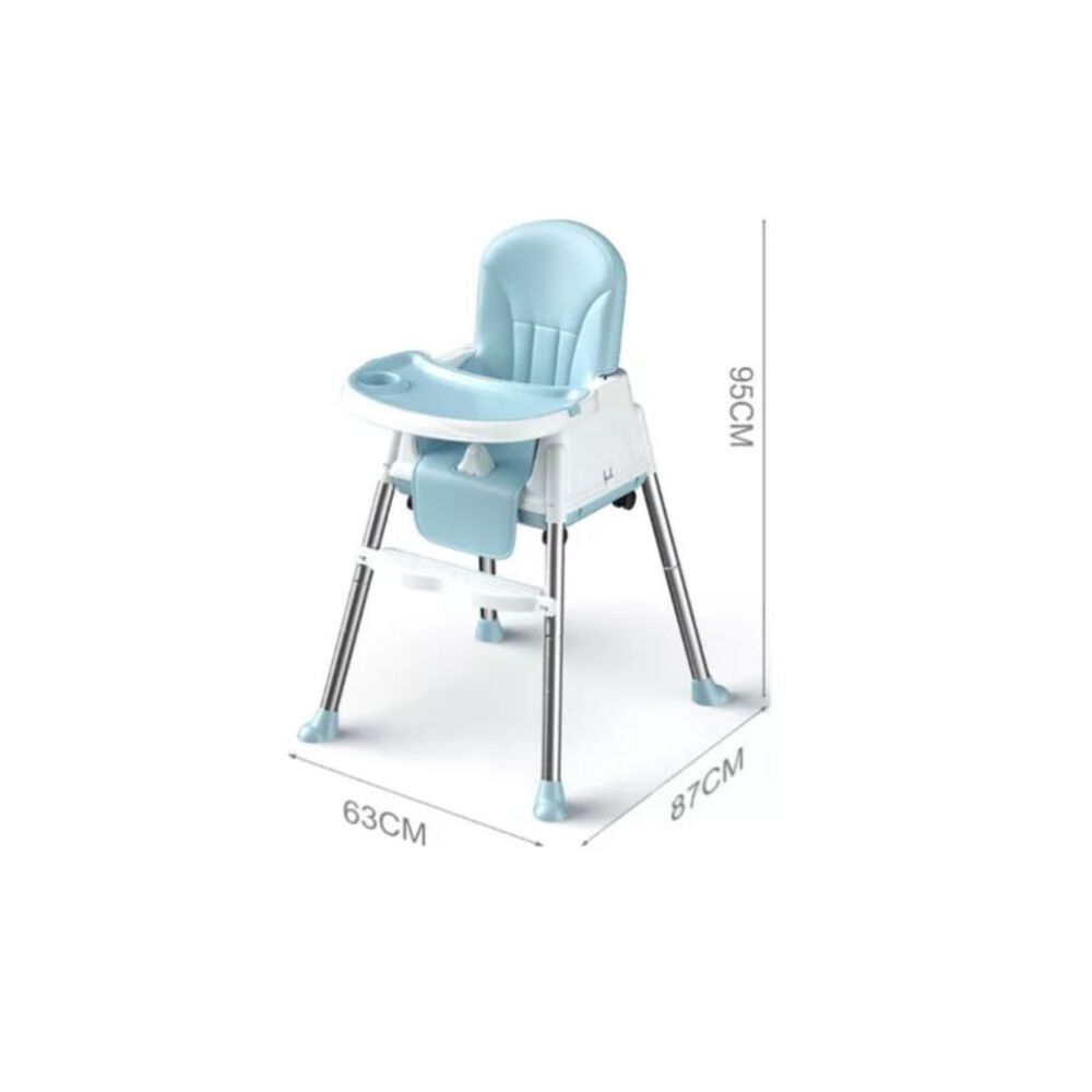 Silla De Comer Para Bebés Portátil Con Ruedas Ajustable image number 3.0