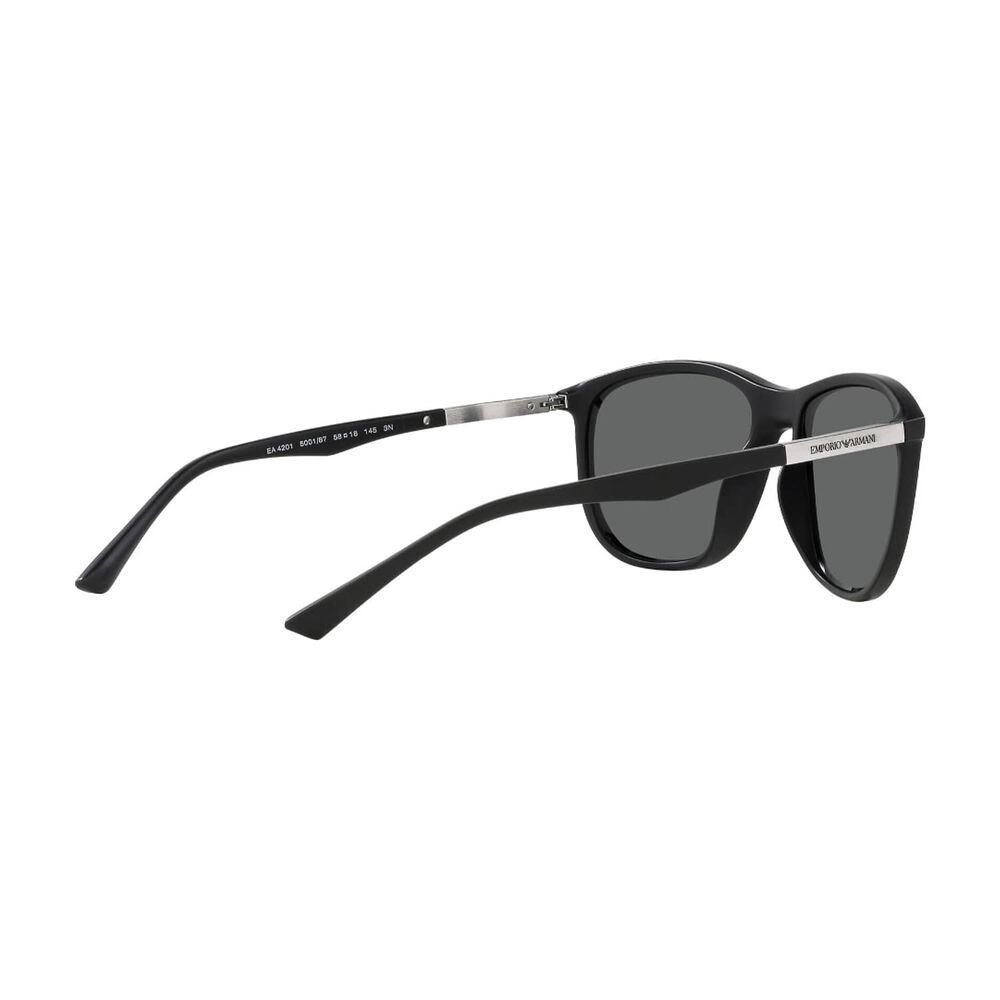 Lentes De Sol Matte Black Emporio Armani image number 8.0