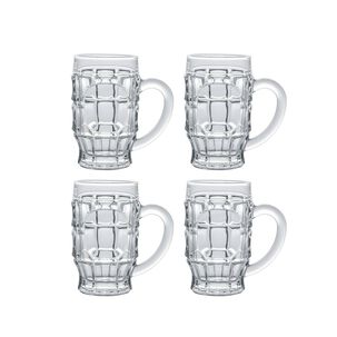 Set 4 Vasos Choperos Cervecero Bonn Vidrio 400 Ml