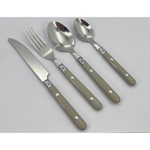 Cubiertos De Mesa Casaideal Grey 16p / 16 Piezas