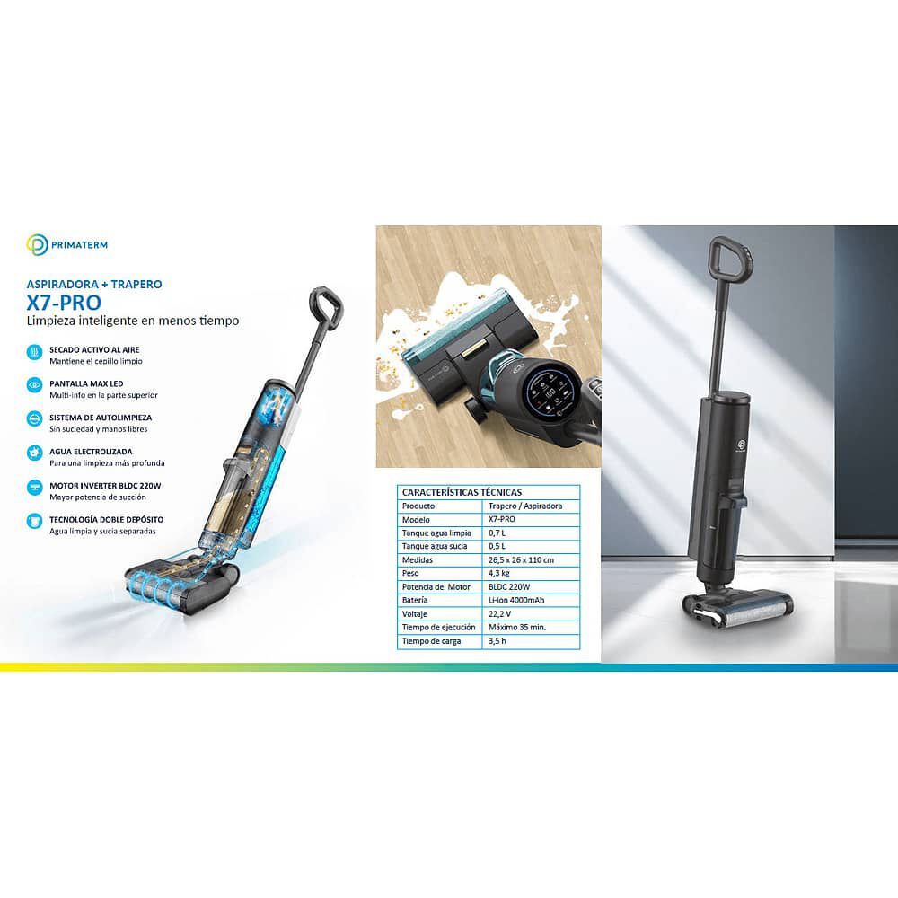 Aspiradora Trapeadora Inal&aacute;mbrica X7-pro Primaterm image number 7.0