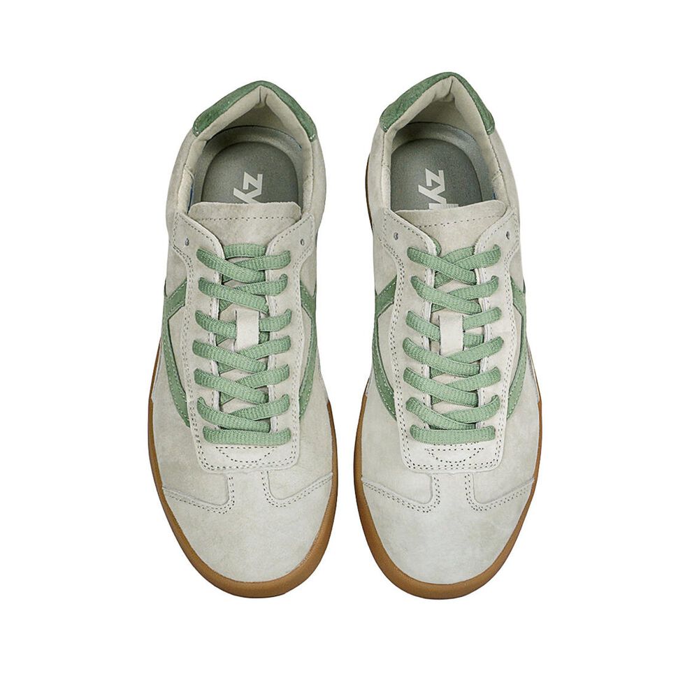 Zapatilla Cuero Urbana Amanda Verde Agua image number 2.0