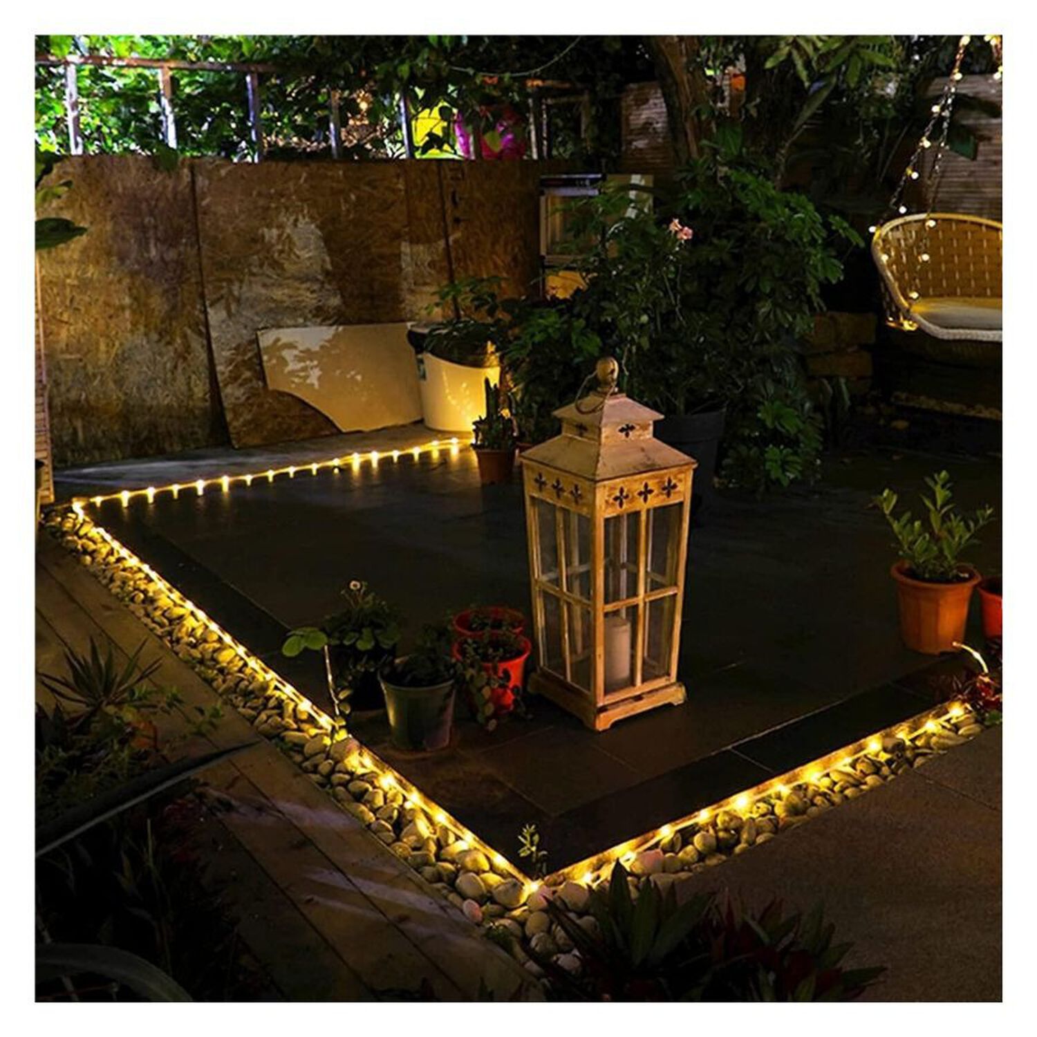 Manguera Luces Led Solar Exterior Jard&iacute;n Decoraci&oacute;n C&aacute;lido 10m image number 1.0
