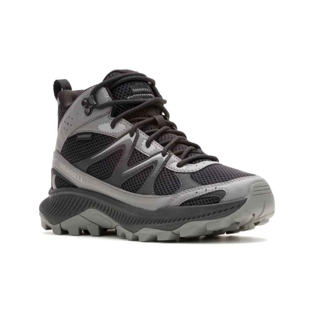 Botín Outdoor Hombre Merrell Tempo Exp Mid Negro Waterproof image number 0.0