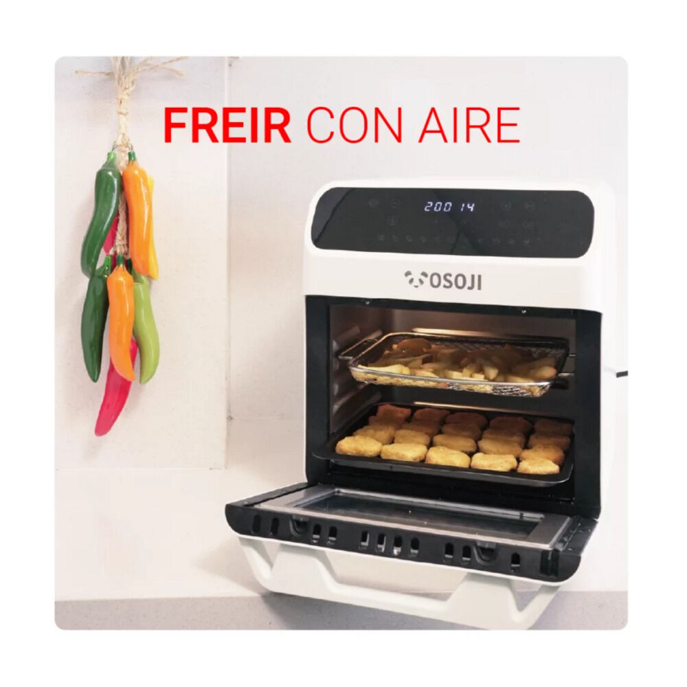 Freidora De Aire Y Horno De Pizza Inteligente Osoji 12 Lts image number 3.0
