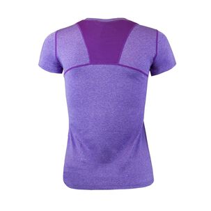 Polera Dry Fit Manga Corta Panel Malla Espalda Cape Mujer