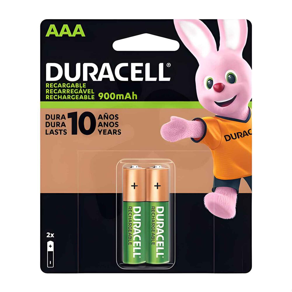 Pilas Recargables Aaa 900mah 2un. - Duracell image number 0.0