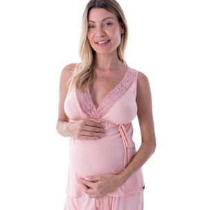 Pijama Maternal Y Lactancia Rosa 2rios