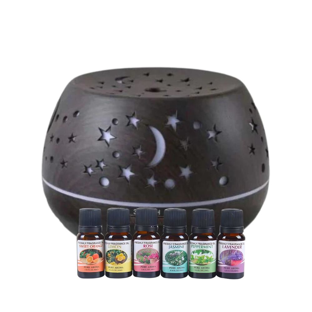 Pack Humidificador Luna Estrellas + 6 Esencias Aromaticas image number 1.0
