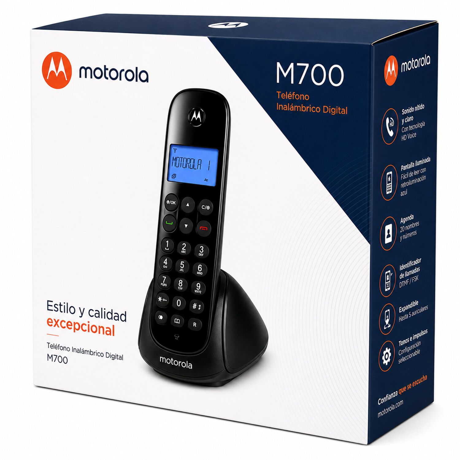 Telefono Inalambrico Motorola M700 Se&ntilde;al Hd Profesional image number 6.0