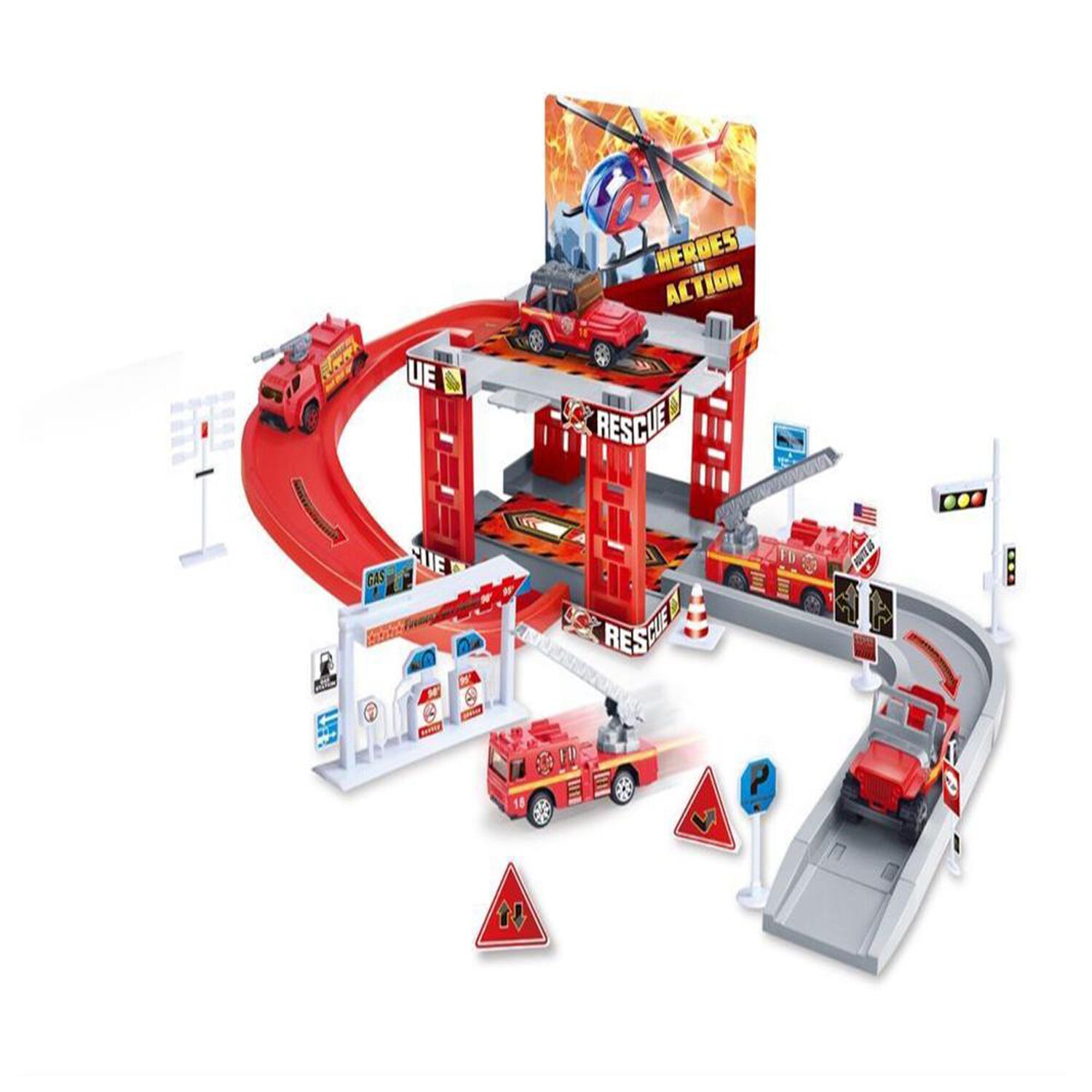 Parque De Bomberos Con Accesorios Happy Valley / 27 Piezas image number 1.0