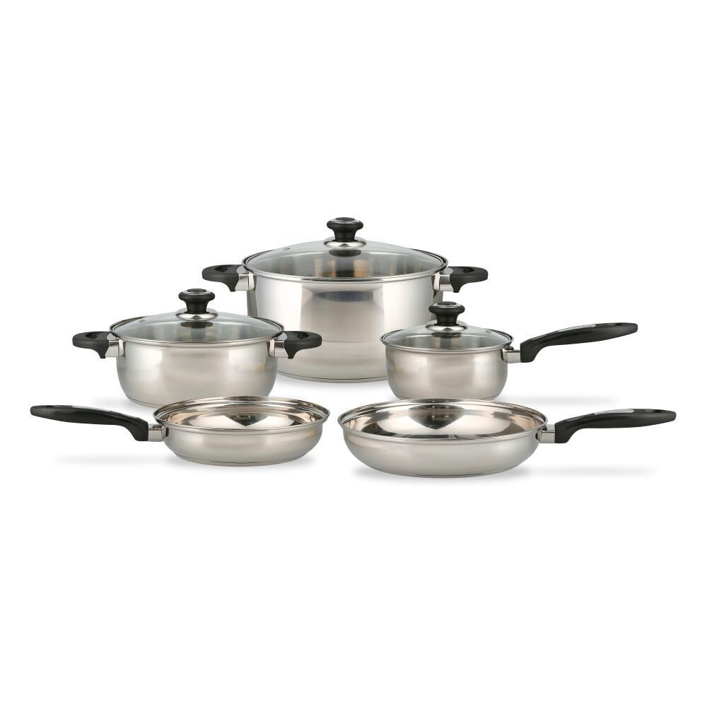 Batería de Cocina Acero 8 Pz + Juego de Vajillas Dalia 30 Pz + Cubiertos de Mesa 24 Pz image number 1.0