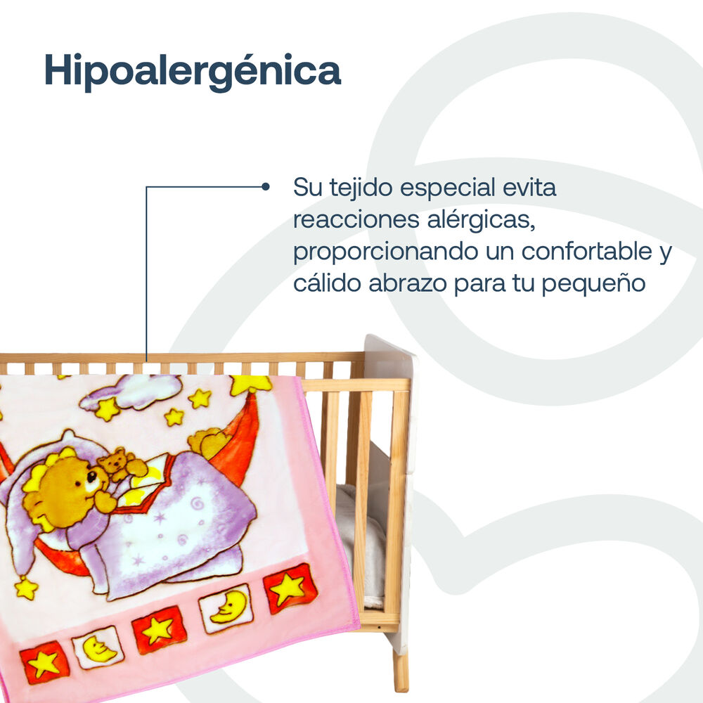 Saco Con Broche Oso Rosa Bebesit image number 2.0