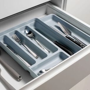 Organizador De Utensilios Extensibles Logic Gris