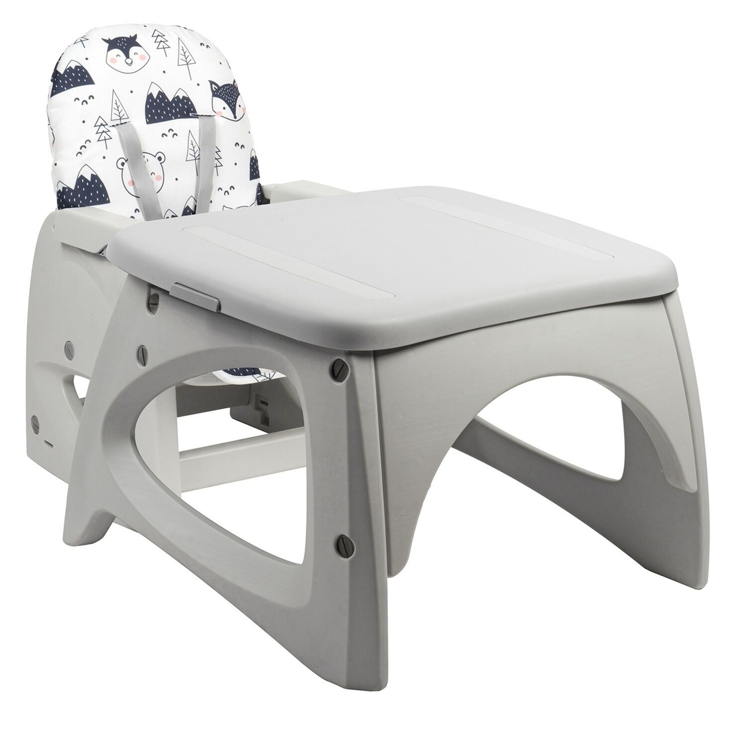 Silla De Comer Escritorio Foodzy 4-in-1 Gris image number 7.0