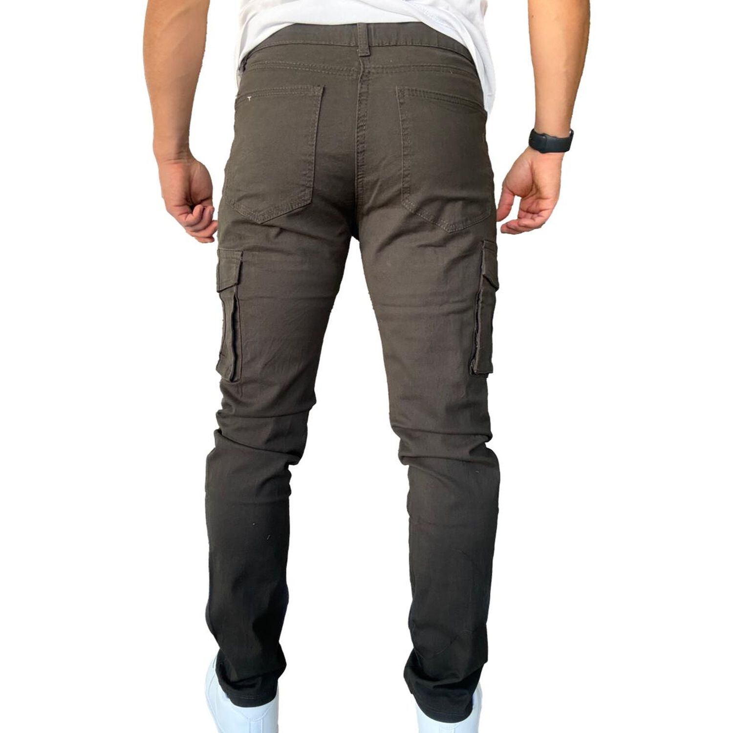 Pantal&oacute;n Cargo Slim Fit Mosaico Tela Elasticada image number 27.0